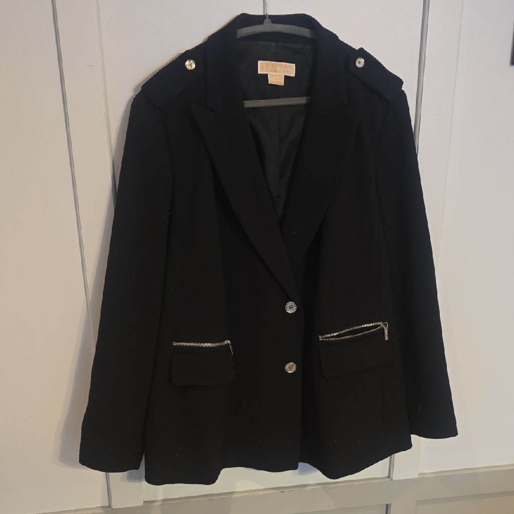 Michael Kors Black Blazer with Silver Buttons